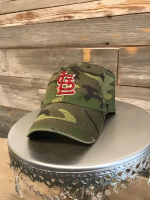 2LU 'STL Camo' With Bling Hat- Red Crystals