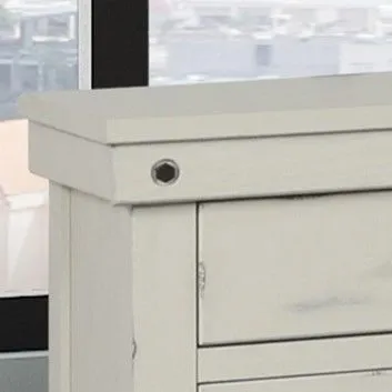 3 Drawer Elegant Nightstand - White by Couch.com