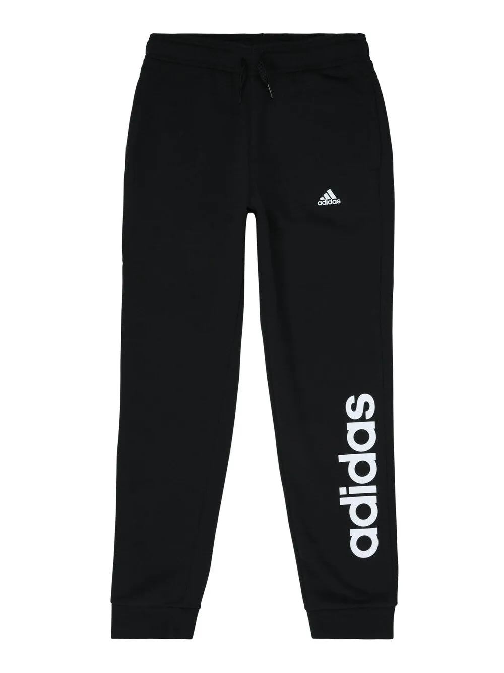 Adidas Essentials Linear Logo Tapered Sweatpants, Black