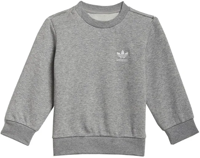 Adidas Originals Infant Adicolor Crew Set Medium Grey Heather