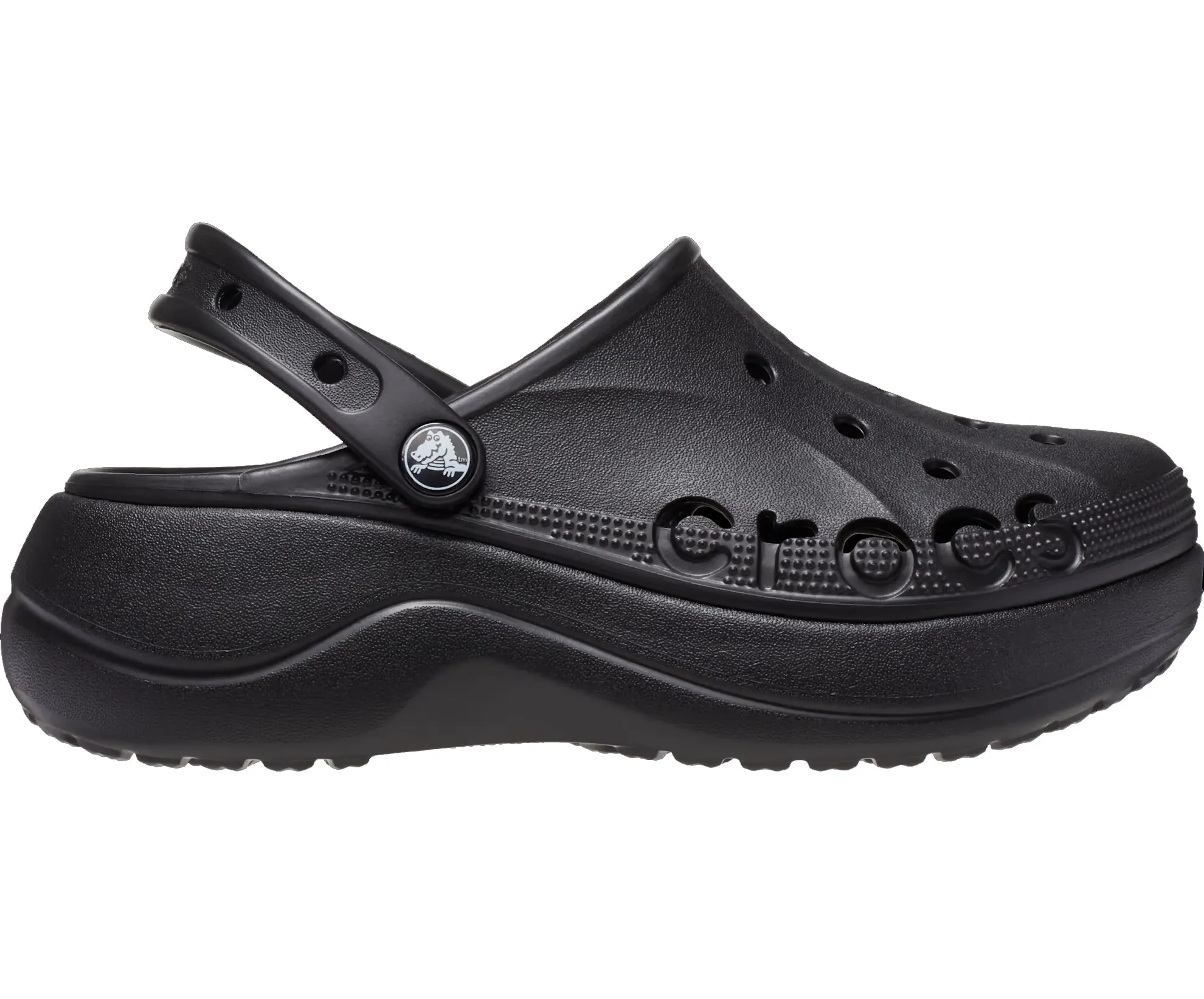 Authentic Crocs Baya Platform Clog - Black