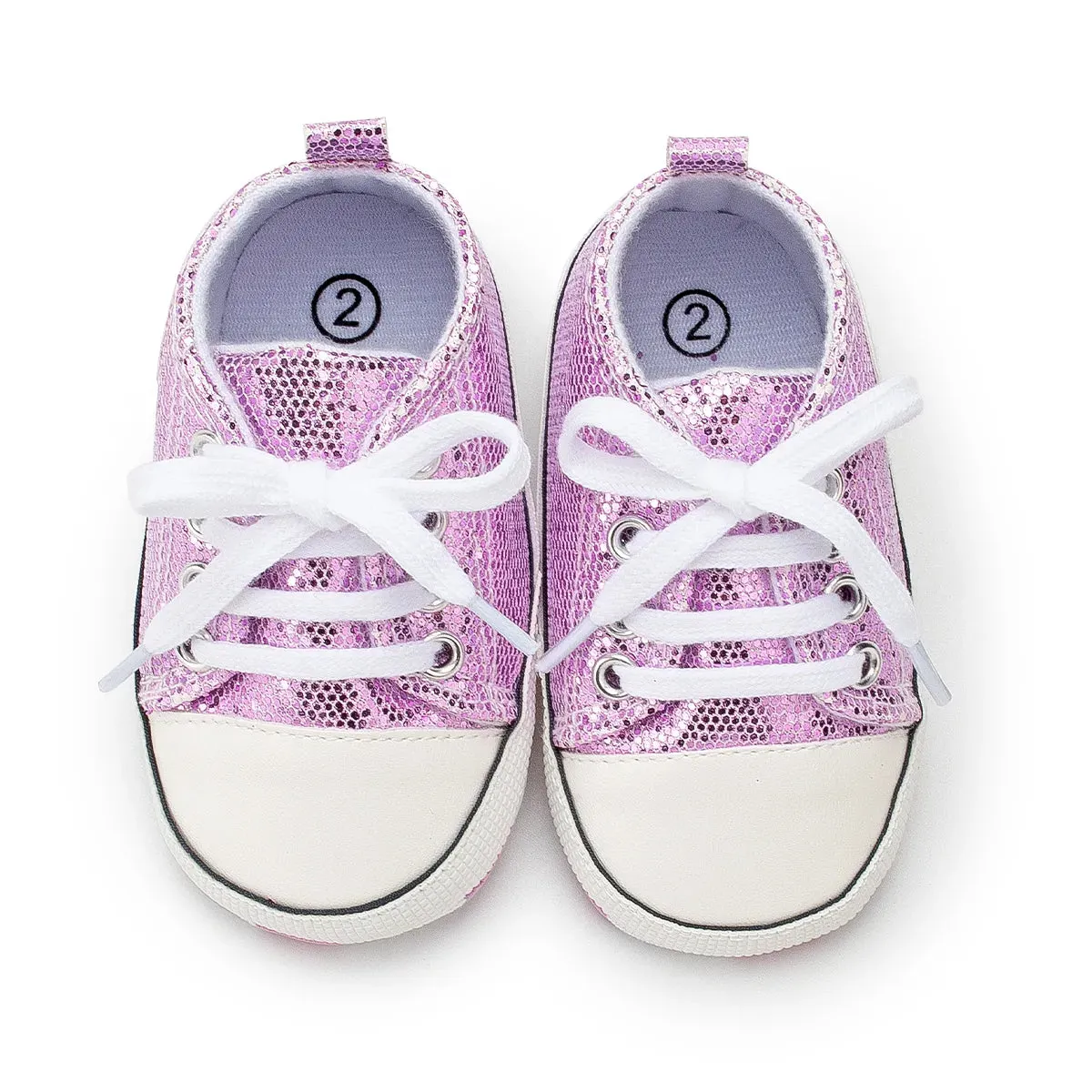 Baby Girl Shoes Star Flash Canvas Sneakers Multicolor Anti-Slip Sole Newborn Infant Shoes - TGSH50693