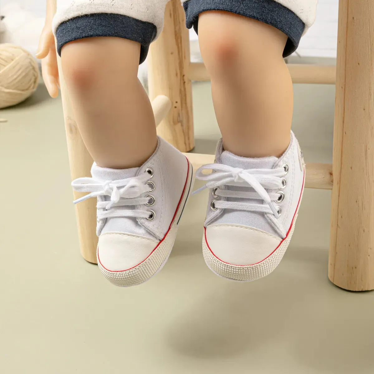 Baby Girl Shoes Star Flash Canvas Sneakers Multicolor Anti-Slip Sole Newborn Infant Shoes - TGSH50693