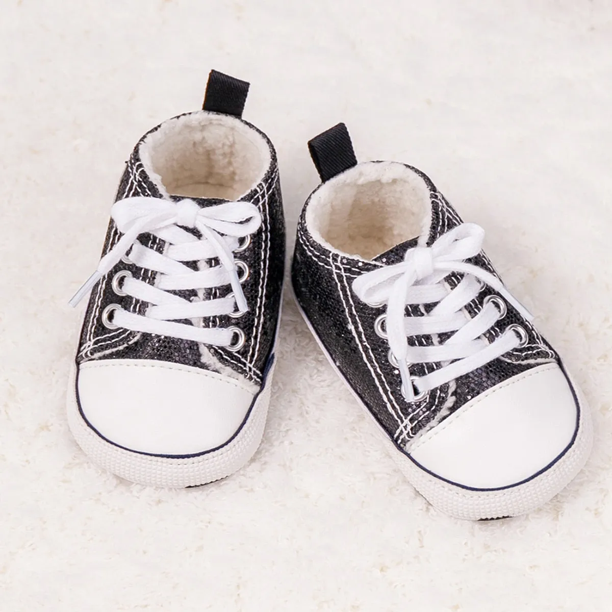 Baby Girl Shoes Star Flash Canvas Sneakers Multicolor Anti-Slip Sole Newborn Infant Shoes - TGSH50693