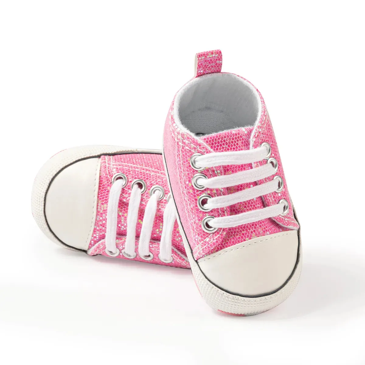 Baby Girl Shoes Star Flash Canvas Sneakers Multicolor Anti-Slip Sole Newborn Infant Shoes - TGSH50693