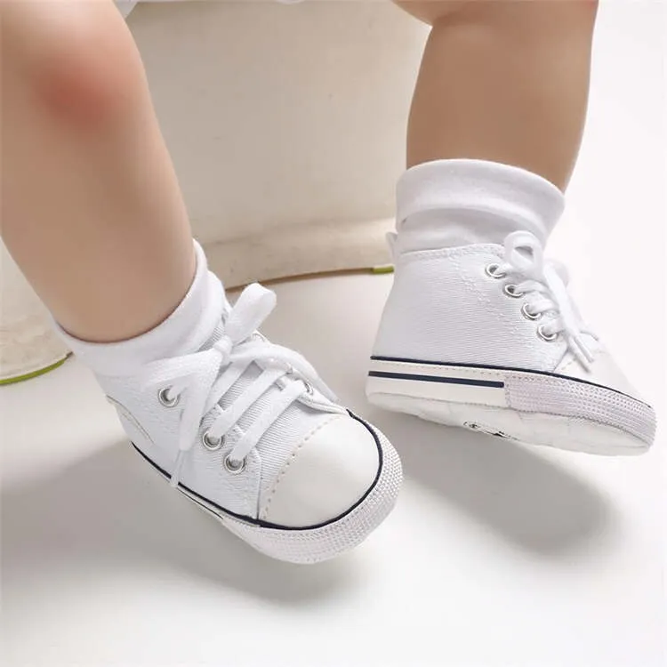 Baby Girl Shoes Star Flash Canvas Sneakers Multicolor Anti-Slip Sole Newborn Infant Shoes - TGSH50693