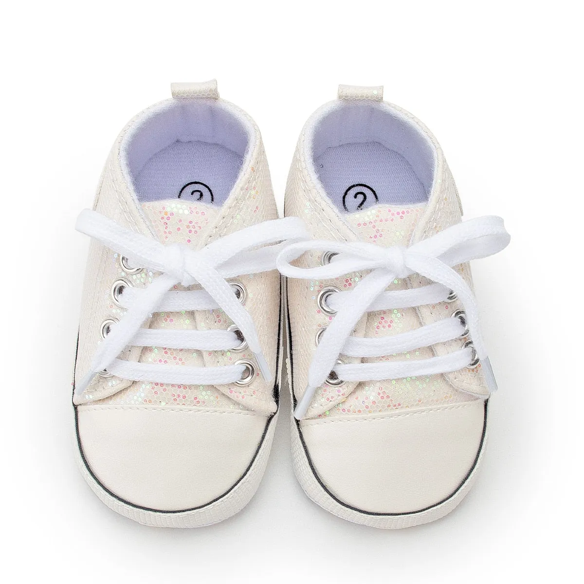 Baby Girl Shoes Star Flash Canvas Sneakers Multicolor Anti-Slip Sole Newborn Infant Shoes - TGSH50693