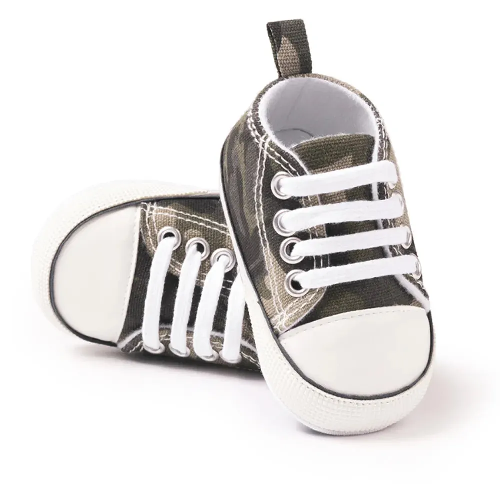 Baby Girl Shoes Star Flash Canvas Sneakers Multicolor Anti-Slip Sole Newborn Infant Shoes - TGSH50693