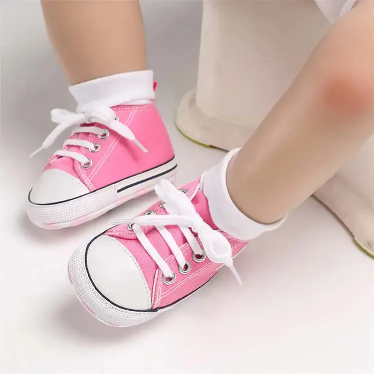 Baby Girl Shoes Star Flash Canvas Sneakers Multicolor Anti-Slip Sole Newborn Infant Shoes - TGSH50693