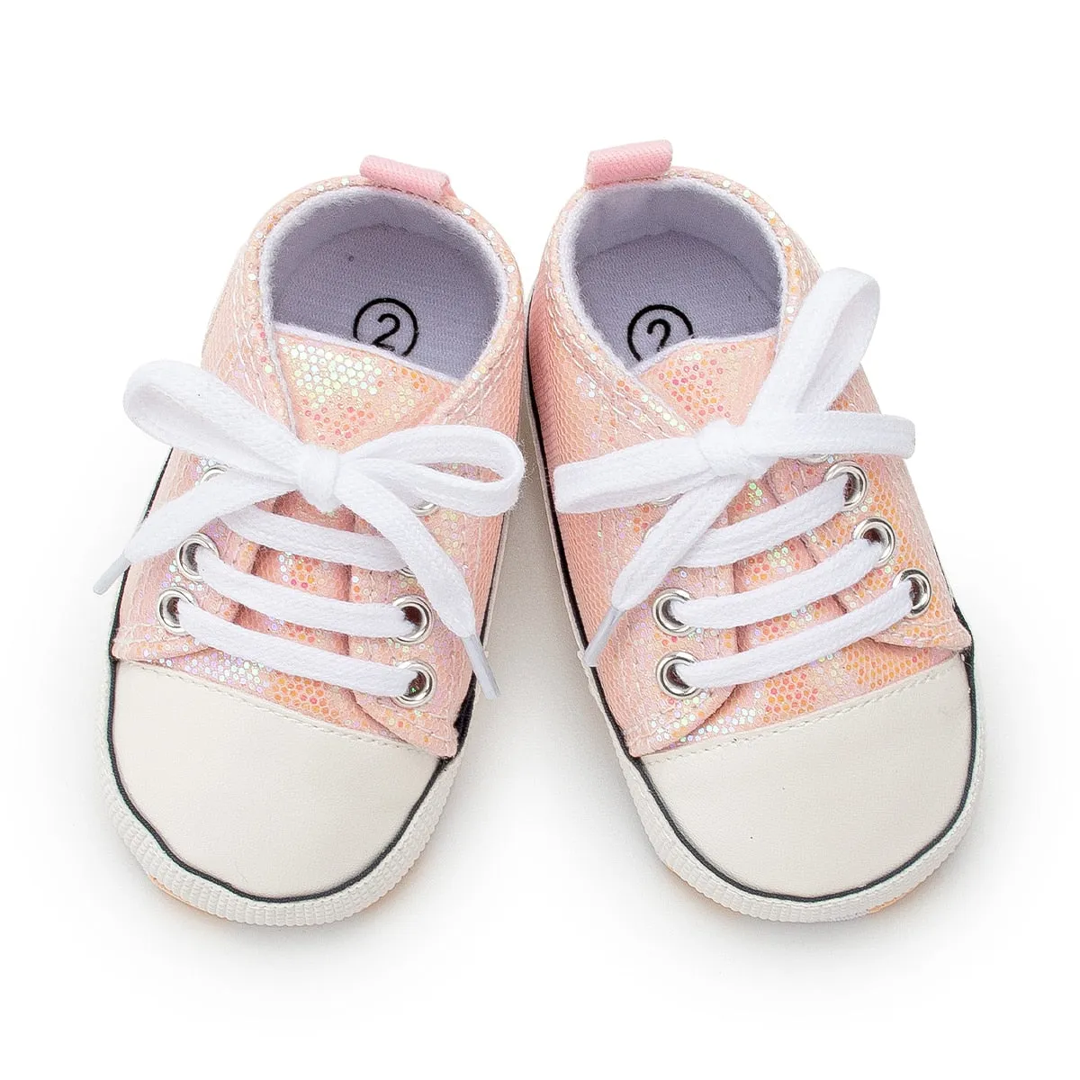 Baby Girl Shoes Star Flash Canvas Sneakers Multicolor Anti-Slip Sole Newborn Infant Shoes - TGSH50693