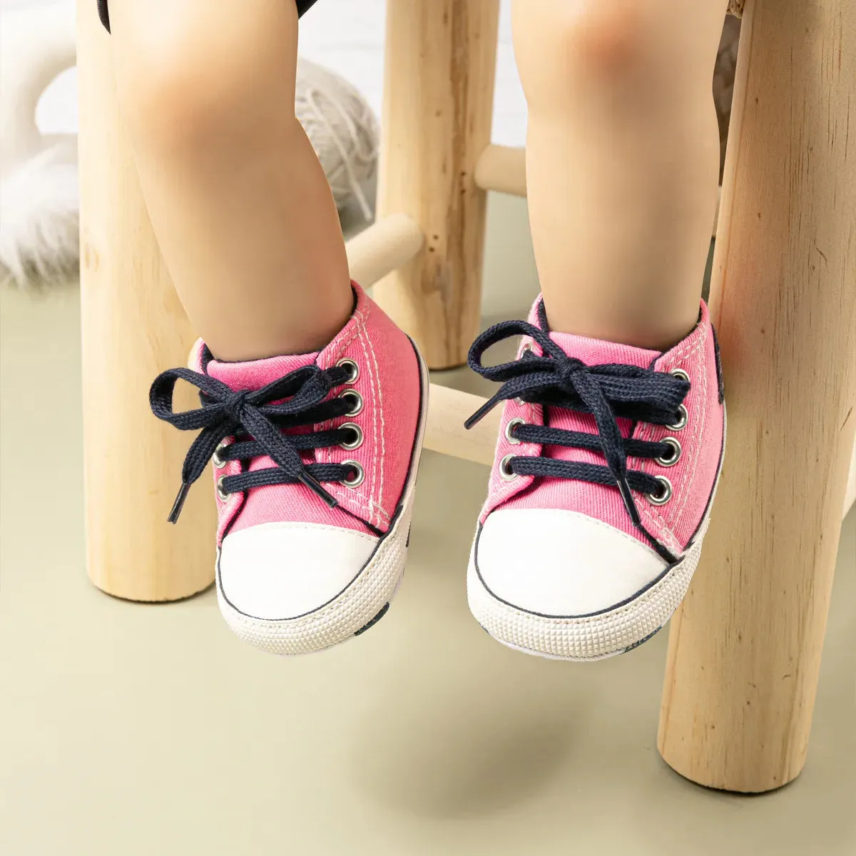 Baby Girl Shoes Star Flash Canvas Sneakers Multicolor Anti-Slip Sole Newborn Infant Shoes - TGSH50693