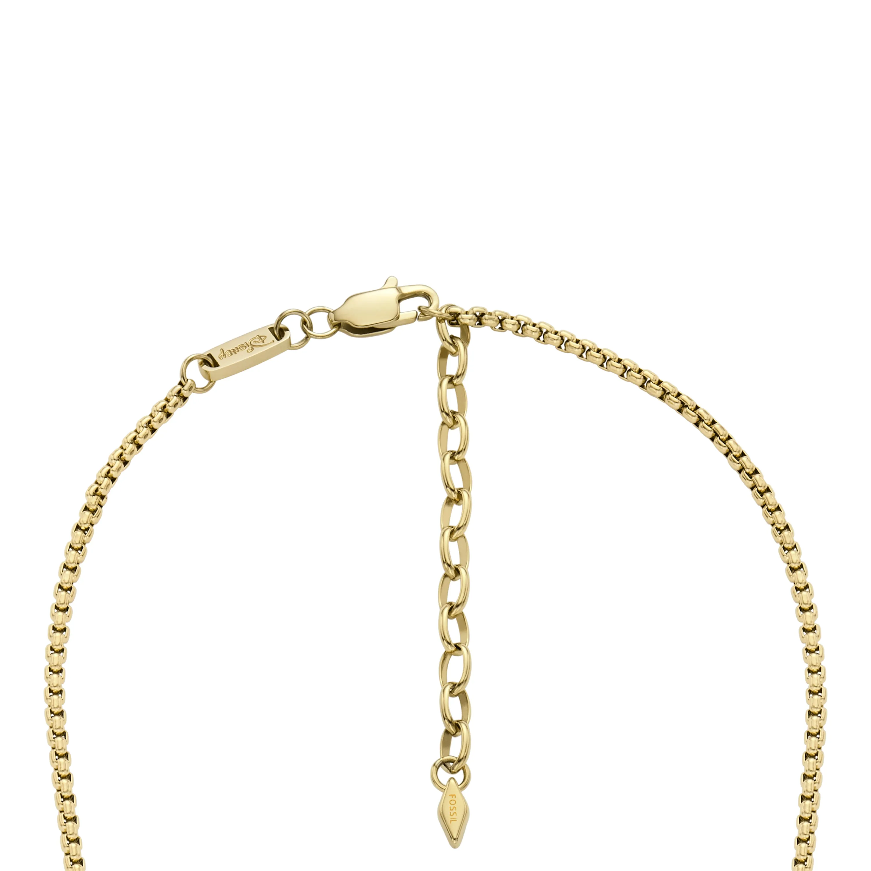 Disney x Fossil Special Edition Gold-Tone Stainless Steel Dog Tag Necklace