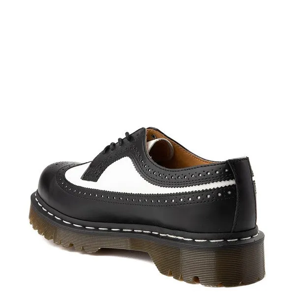 Dr. Martens 3989 Casual Brogue Shoes, Black and White