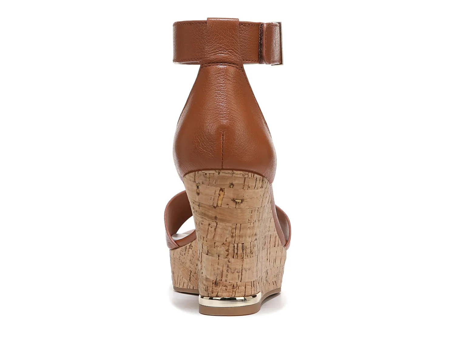 Franco Sarto Clemenscork wedge sandals, cognac