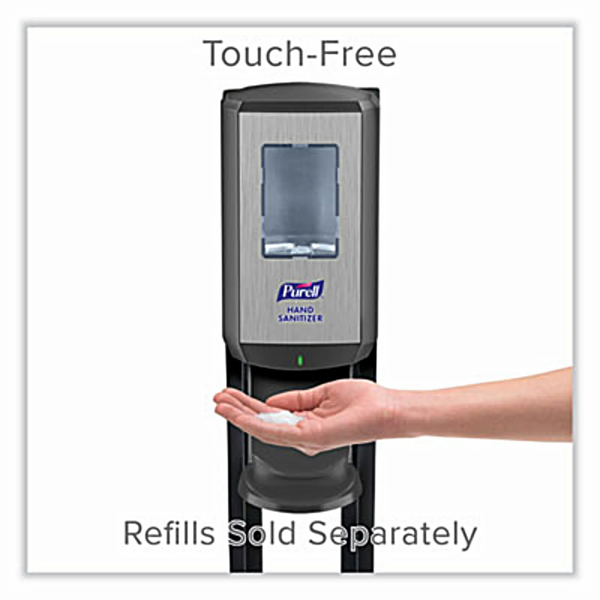 GO-JO INDUSTRIES PURELL GOJ7416DS CS6 Hand Sanitizer Floor Stand with Dispenser, 1,200 mL, 13.5 x 5 x 28.5, Graphite/Silver, Carton of 1