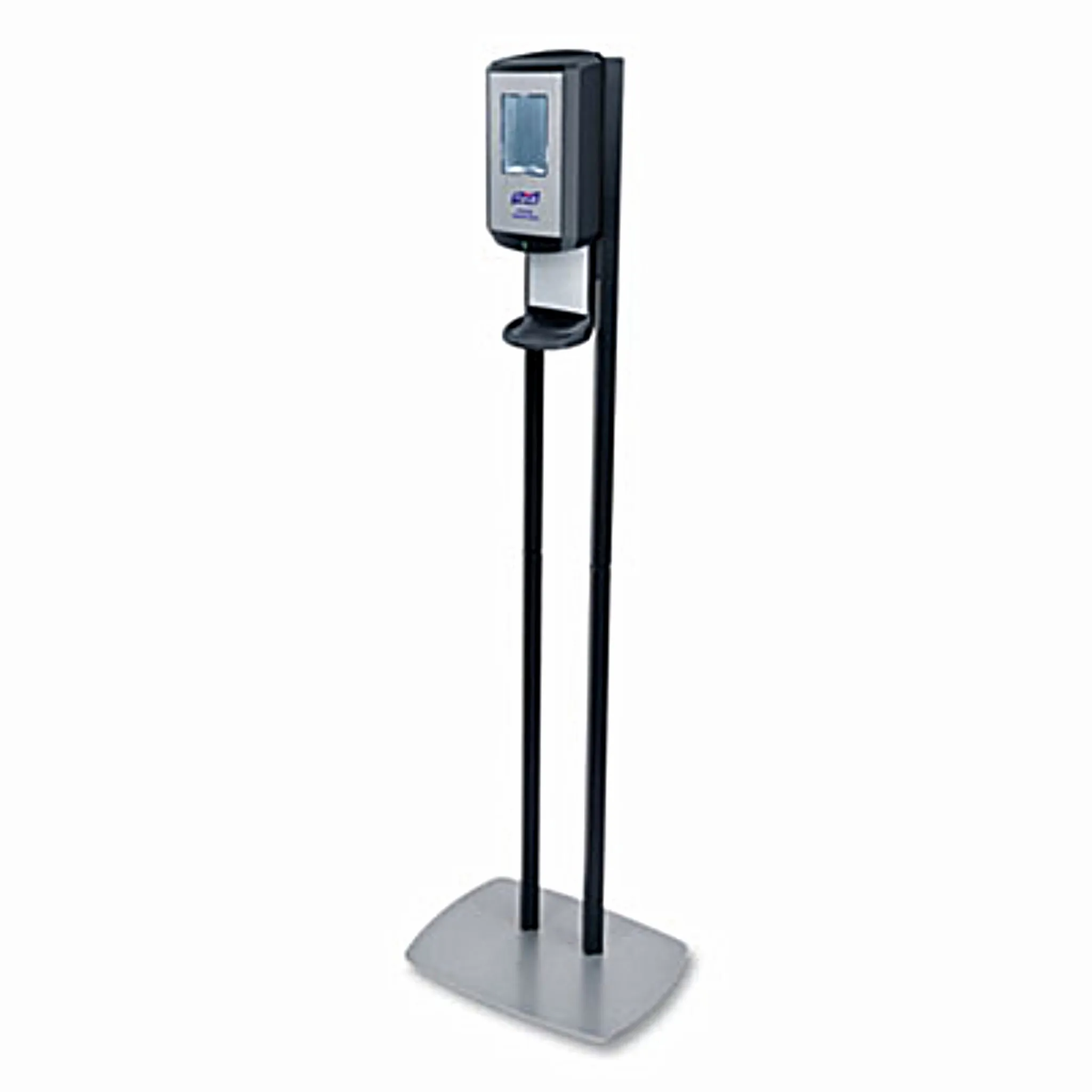 GO-JO INDUSTRIES PURELL GOJ7416DS CS6 Hand Sanitizer Floor Stand with Dispenser, 1,200 mL, 13.5 x 5 x 28.5, Graphite/Silver, Carton of 1