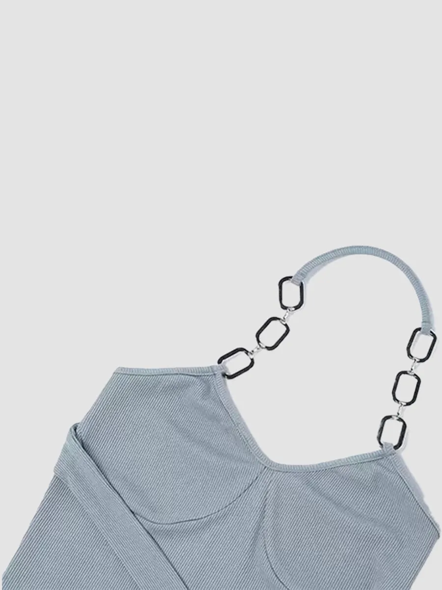 Halter Solid Color Dress