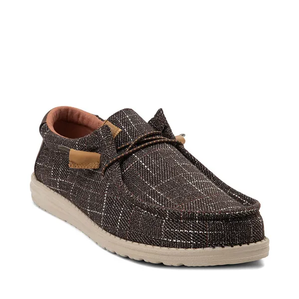 Heydude Wally Men's Slip On Casual Shoes, Brown