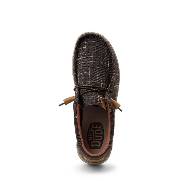 Heydude Wally Men's Slip On Casual Shoes, Brown