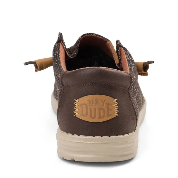 Heydude Wally Men's Slip On Casual Shoes, Brown