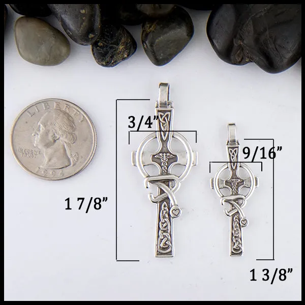 Large Celtic Caring Cross