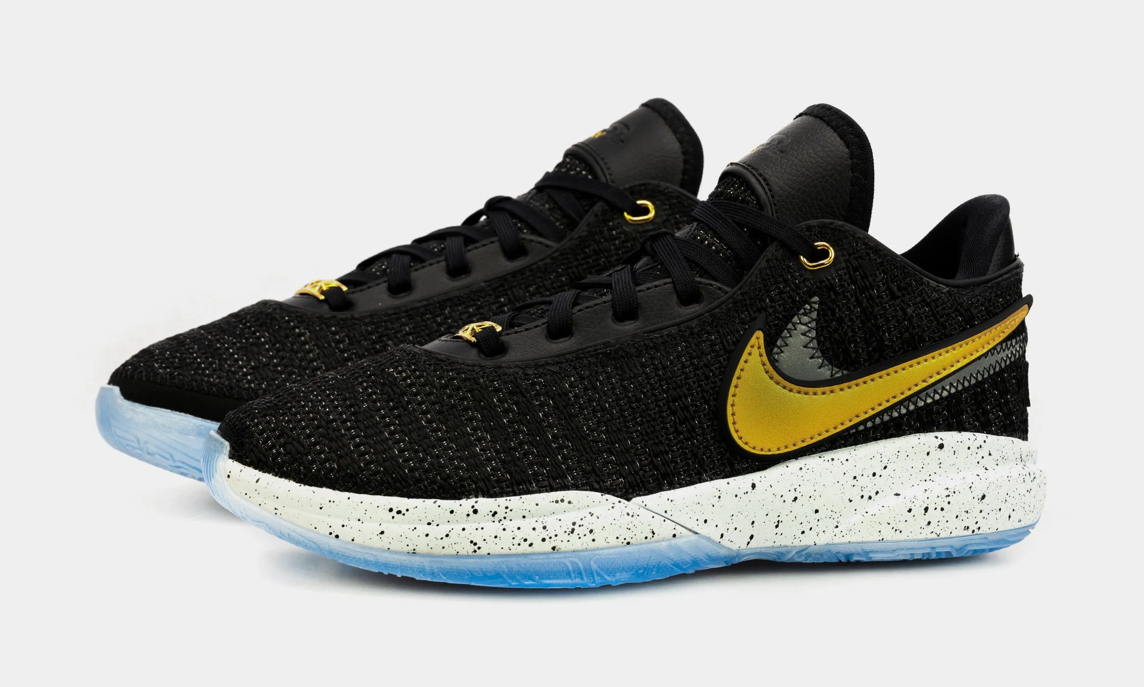 Lebron 20 Grade School Basketball Shoes (Black/Gold)