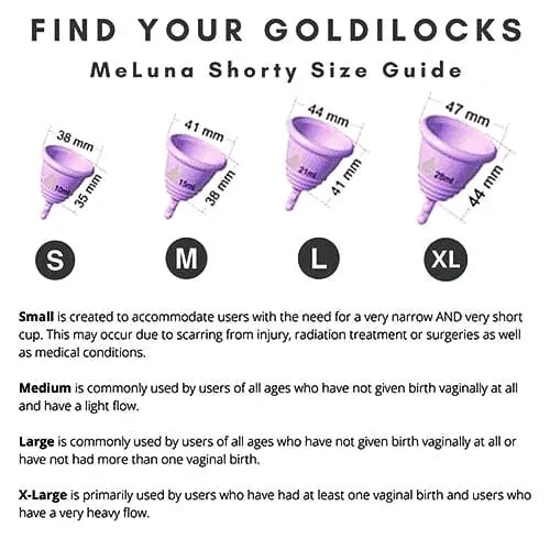 Low Cervix PURPLE Menstrual Cup Kit - VAPOR (steam)