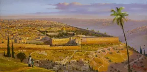 Morning rising above Jerusalem
