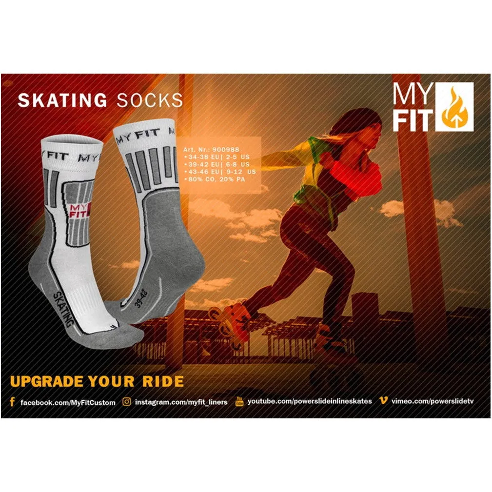 MyFit Powerslide Skating Socks