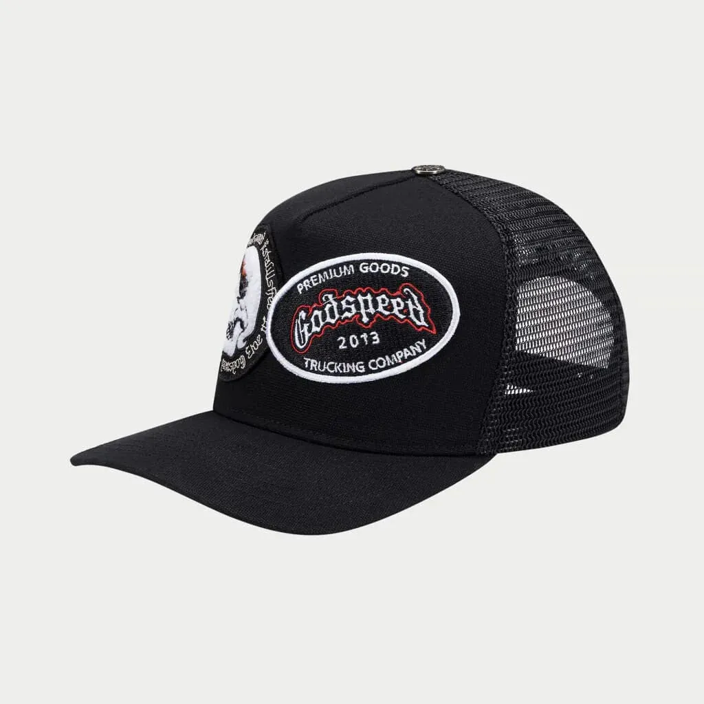 Og Dual Patch Trucker Hat (Black) - GO006CAPBLK