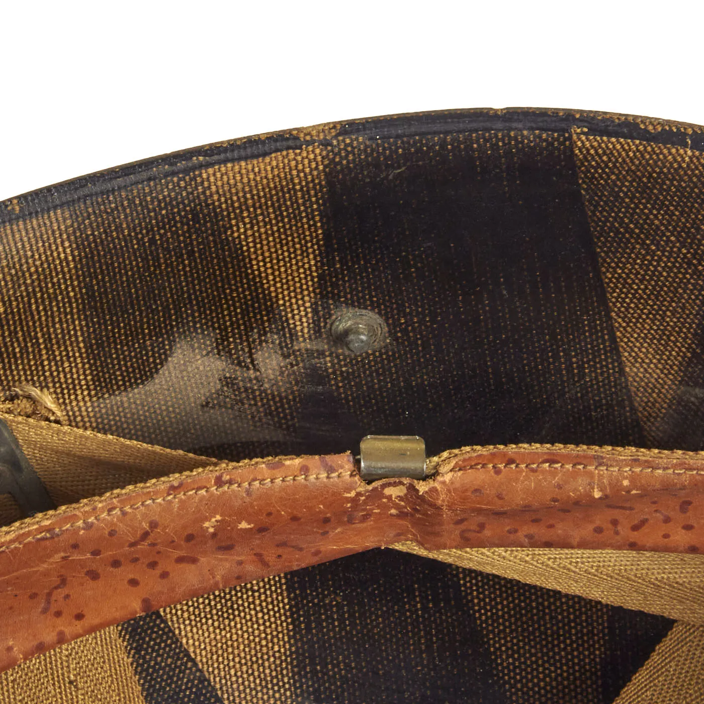 Original U.S. WWII M1 Helmet Liner By CAPAC Cold War Converted OPFOR Aggressor Helmet