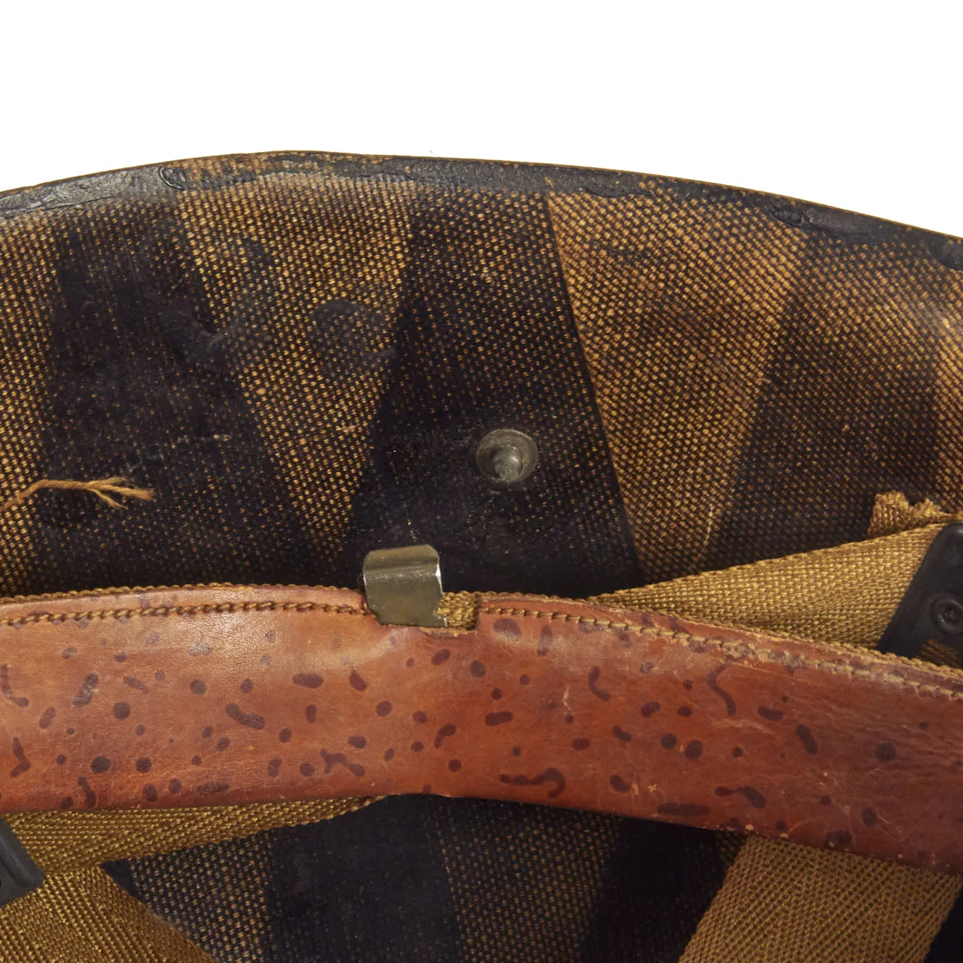 Original U.S. WWII M1 Helmet Liner By CAPAC Cold War Converted OPFOR Aggressor Helmet
