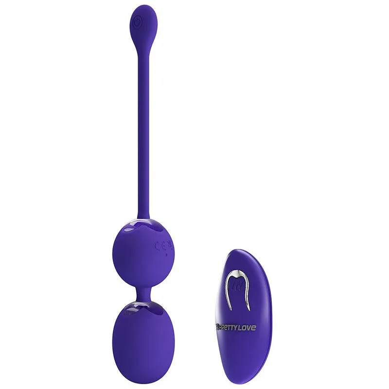 Pretty Love Willie-Youth Remote Vibrating Kegel Balls Purple