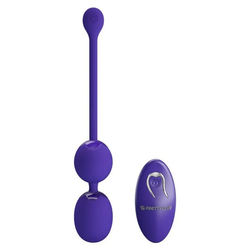 Pretty Love Willie-Youth Remote Vibrating Kegel Balls Purple