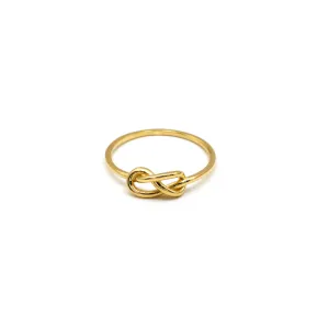 Real Gold Plain Knot Ring 6383 (SIZE 4.5) R2345