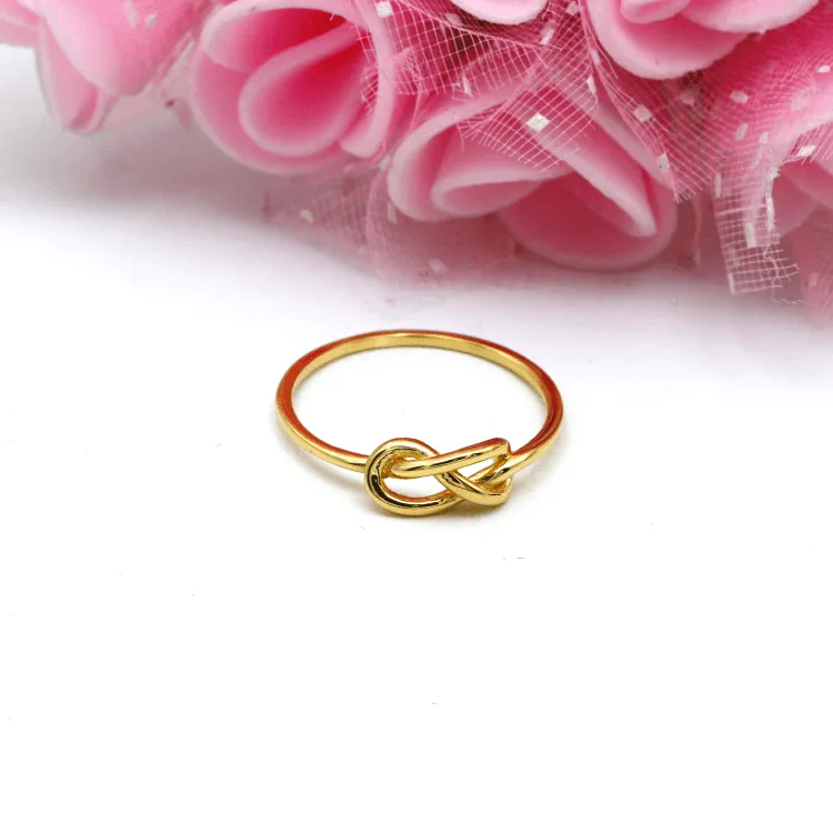 Real Gold Plain Knot Ring 6383 (SIZE 4.5) R2345