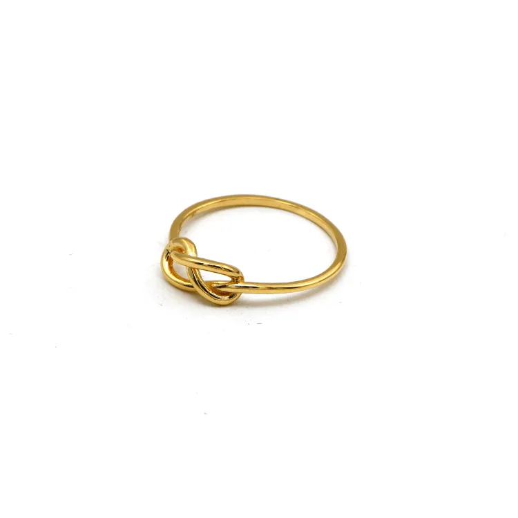 Real Gold Plain Knot Ring 6383 (SIZE 4.5) R2345
