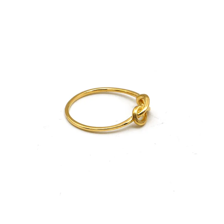 Real Gold Plain Knot Ring 6383 (SIZE 4.5) R2345