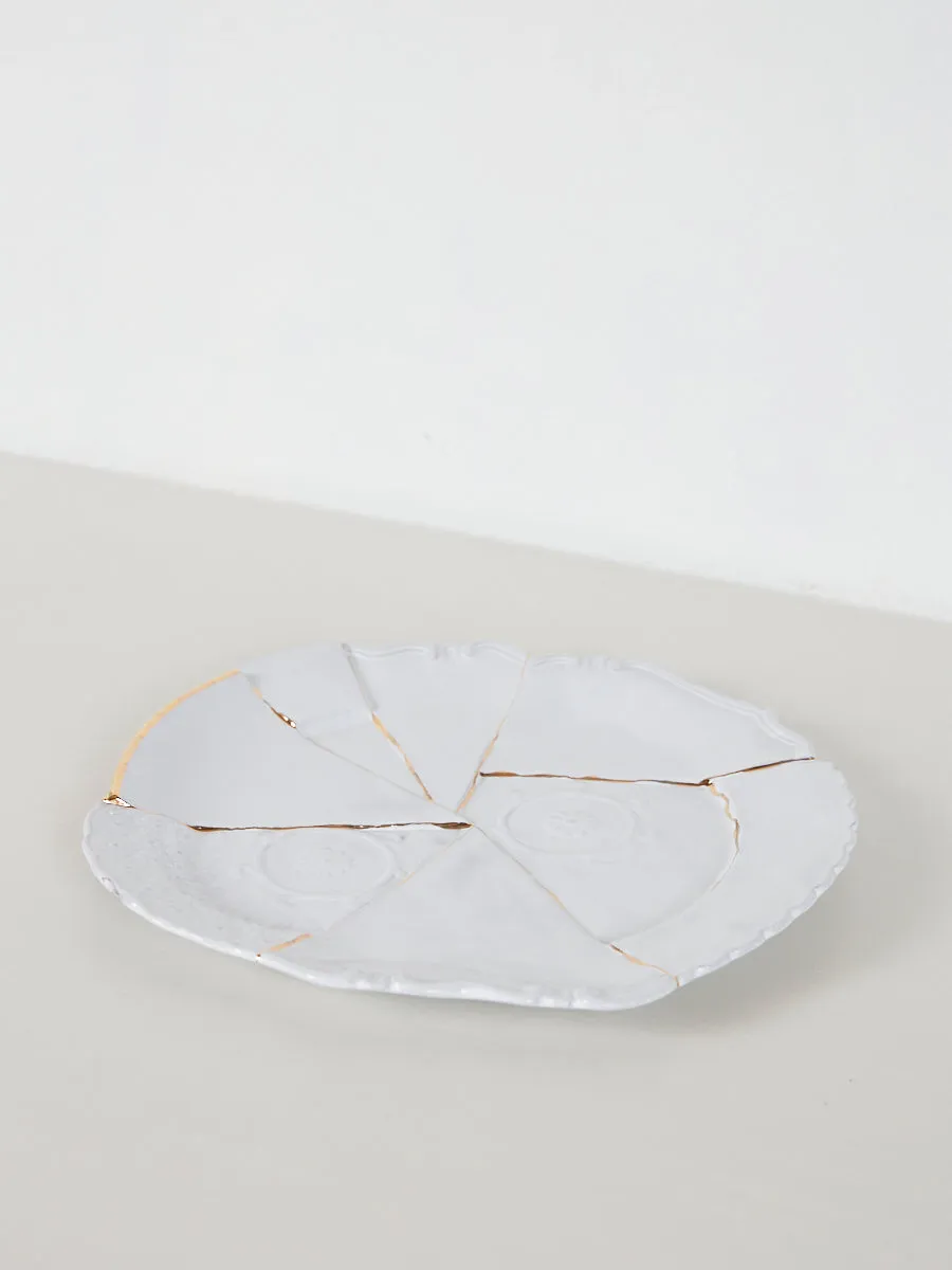 Sacai Round Patchwork Platter - Kintsugi