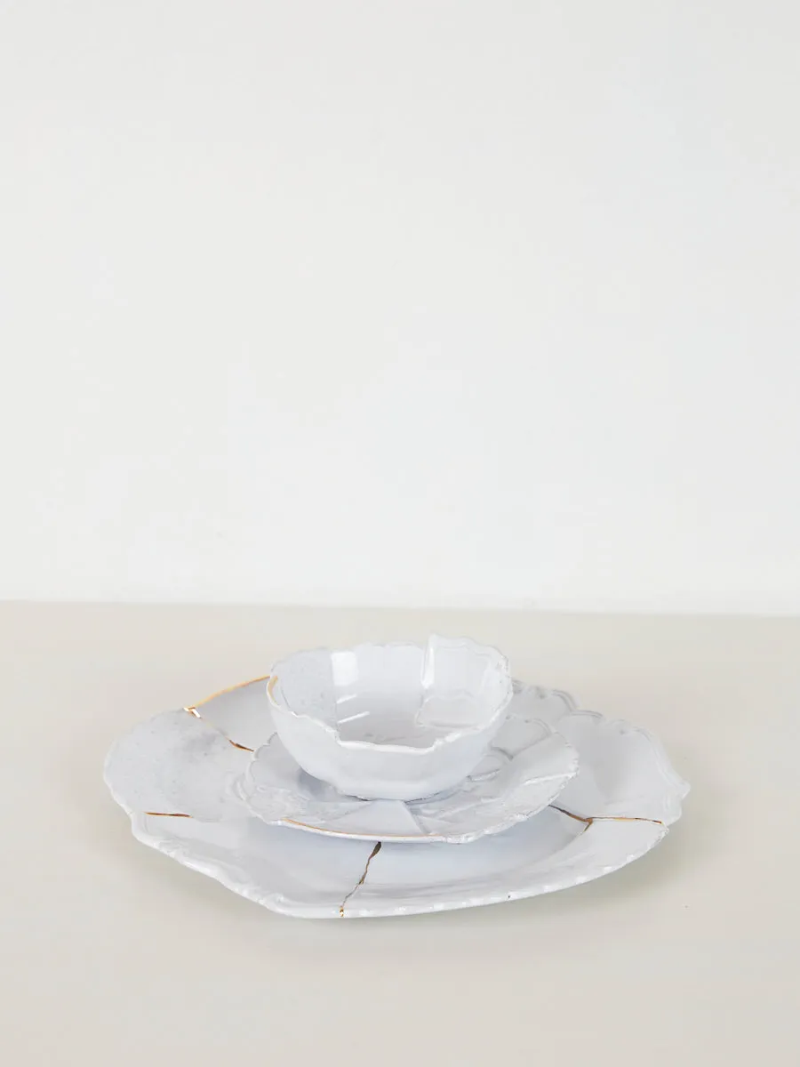 Sacai Round Patchwork Platter - Kintsugi
