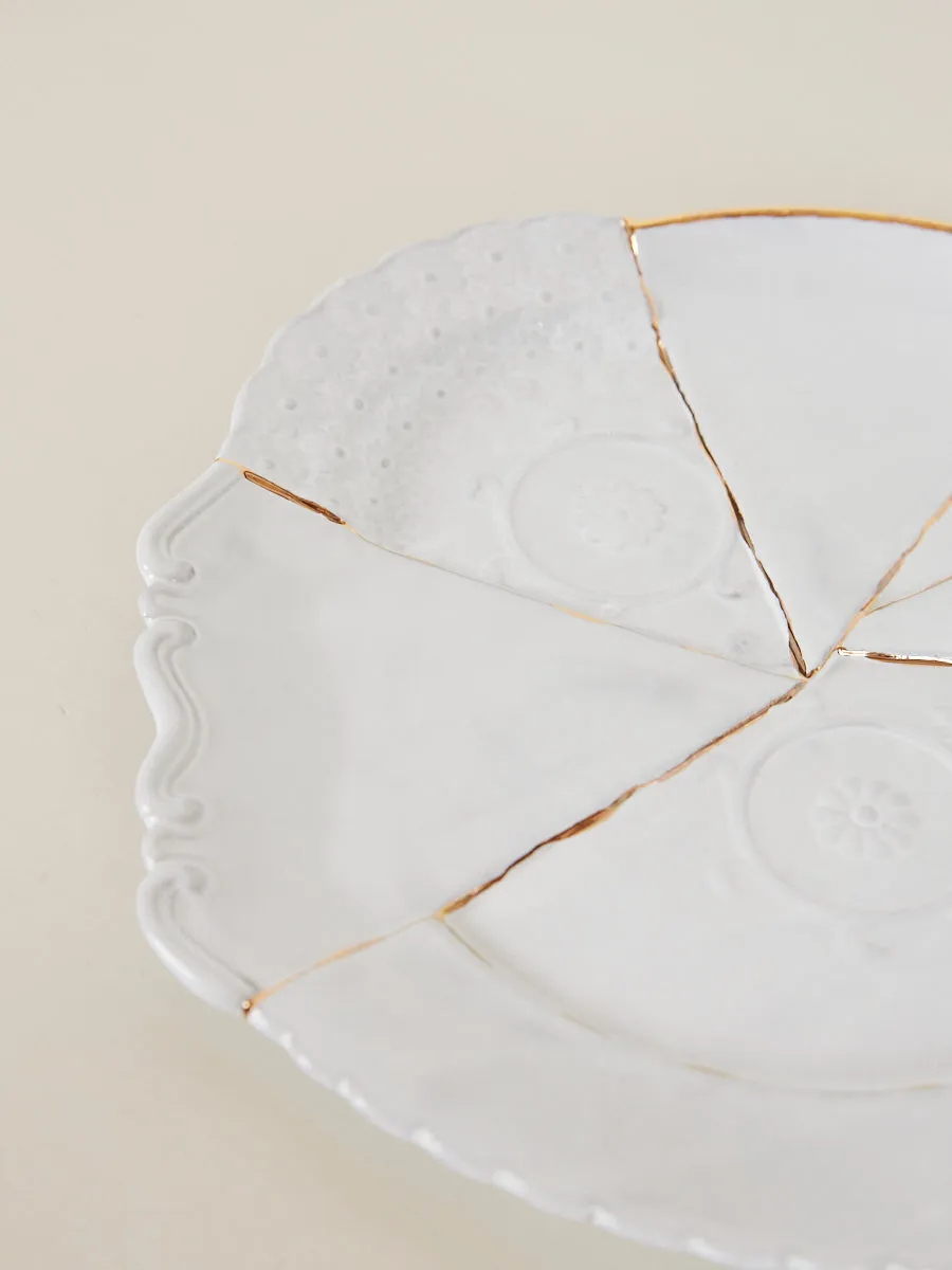 Sacai Round Patchwork Platter - Kintsugi