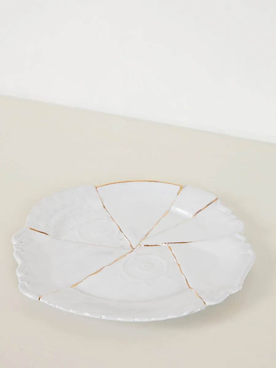 Sacai Round Patchwork Platter - Kintsugi
