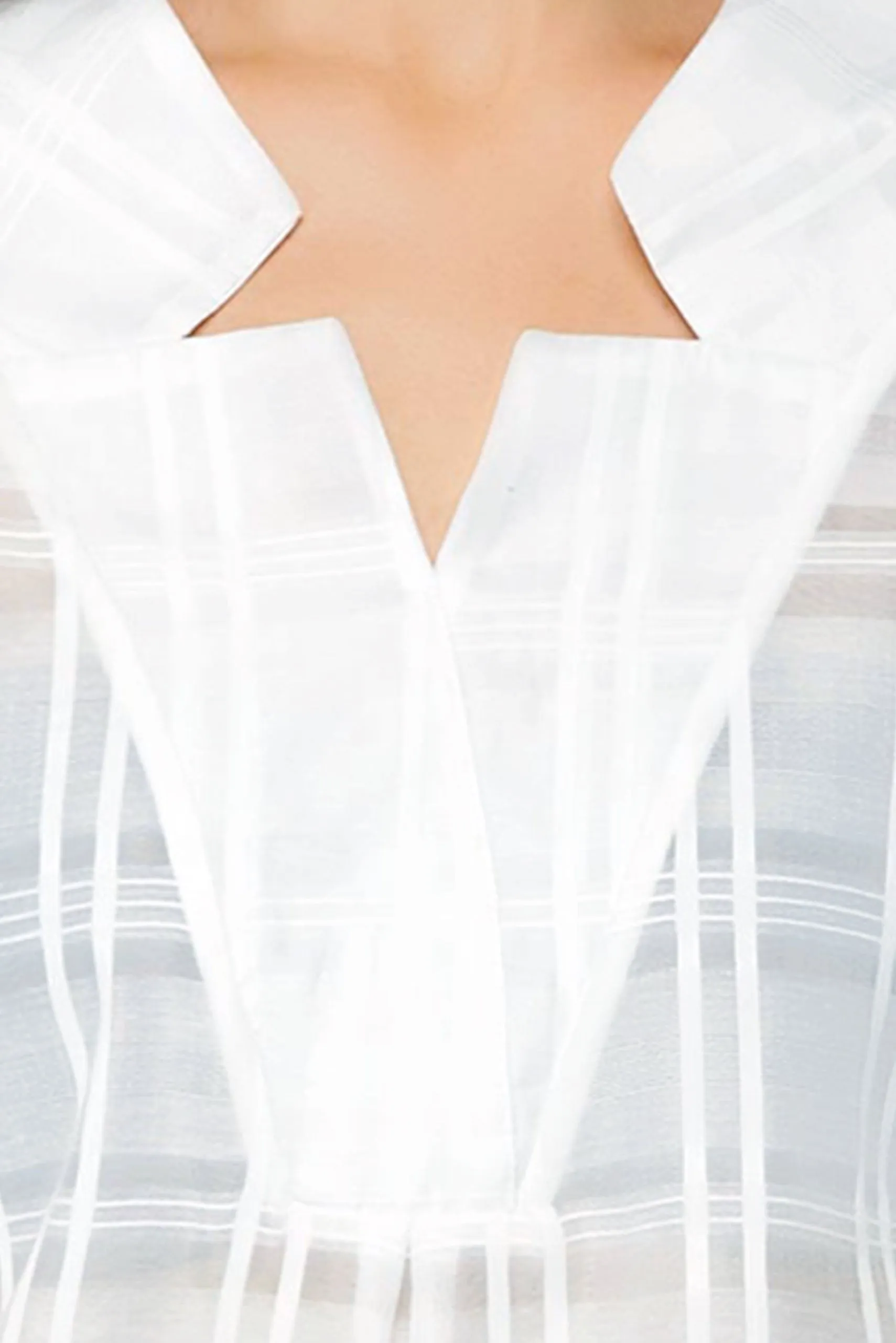 Semi Sheer Tunic Top
