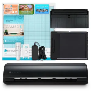 Silhouette Black Cameo 5 with Electrostatic Grip Mat Attachment