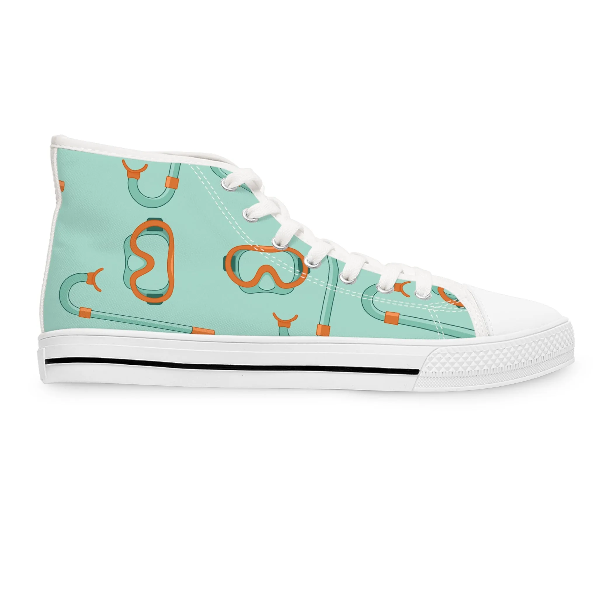 Snorkeling Women's High Top Sneakers