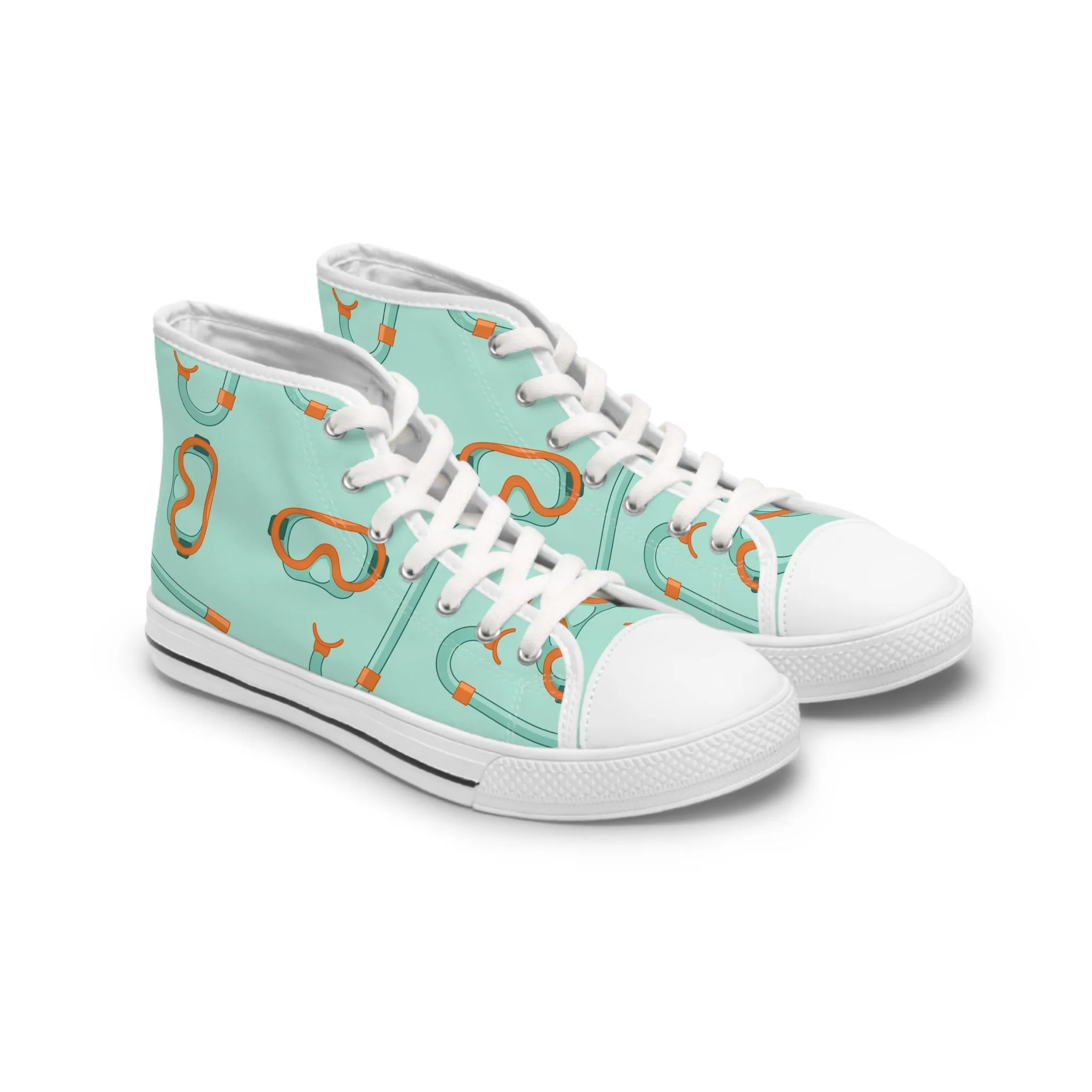 Snorkeling Women's High Top Sneakers