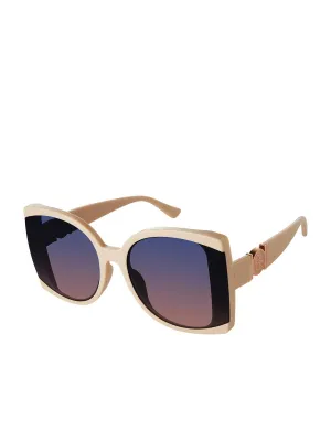 Square Sunglasses in Nude