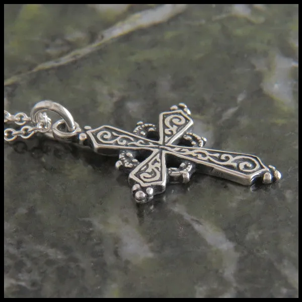 Sterling Silver Early Christian Celtic Cross Pendant