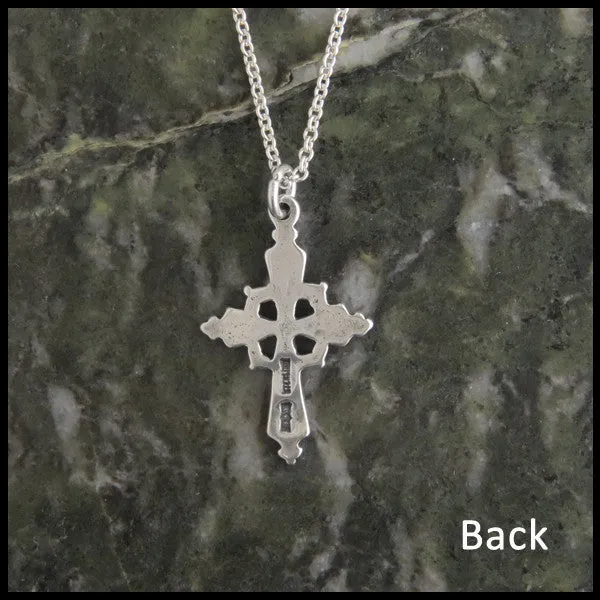 Sterling Silver Early Christian Celtic Cross Pendant