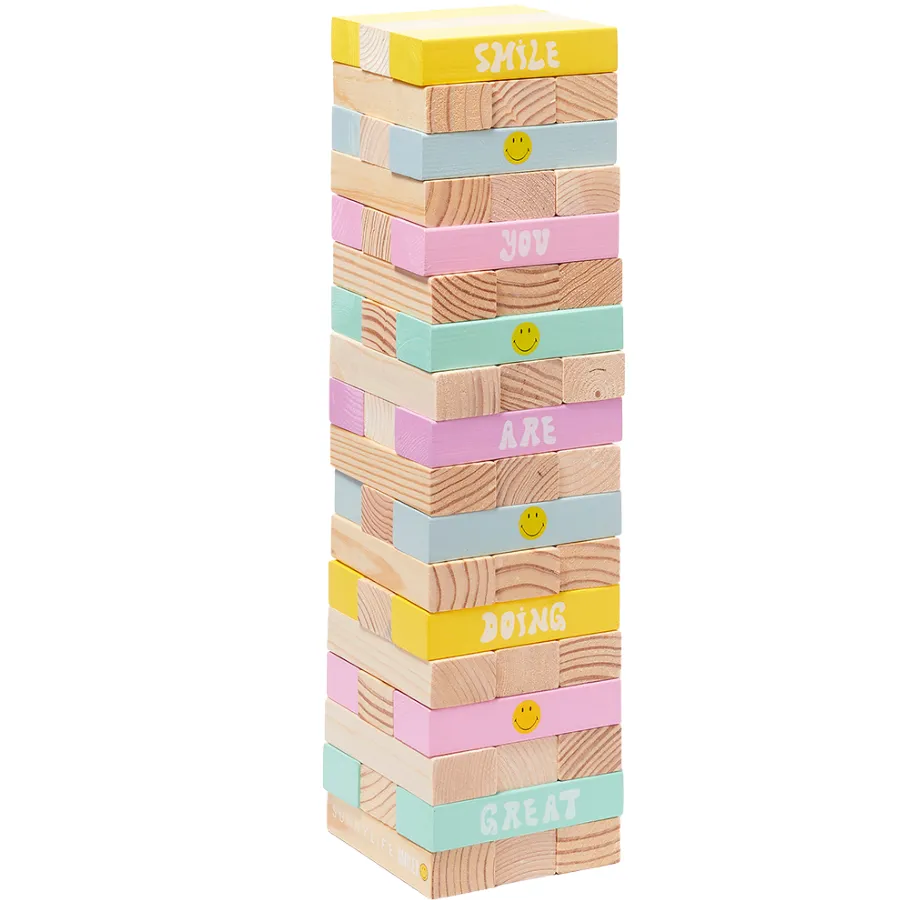 Sunnylife Giant Jumbling Tower Smiley S3WGTWSM
